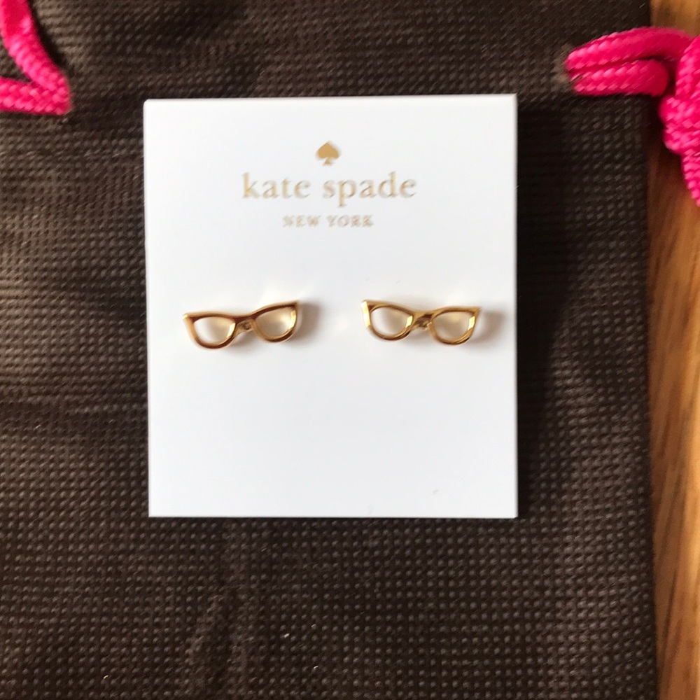 Kate Spade Lookout Glasses Stud Earrings